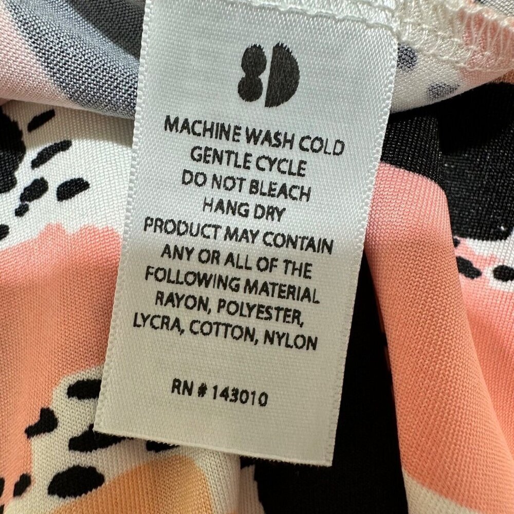 Dot Dot Smile Size 12/24M Abstract Pink Peach Black Twirl Skirt Cap Dress NWT - Picture 5 of 6